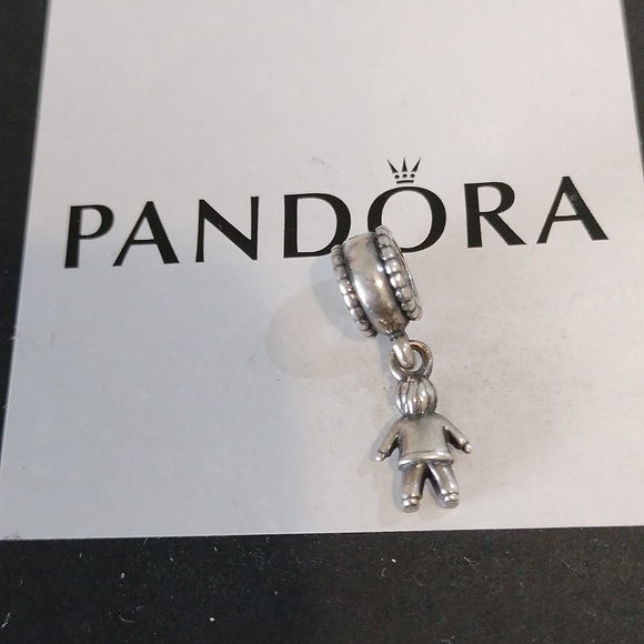 Pandora Retired Sterling Silver Boy Dangle Family Bead - 790859 - Picture 3 of 5